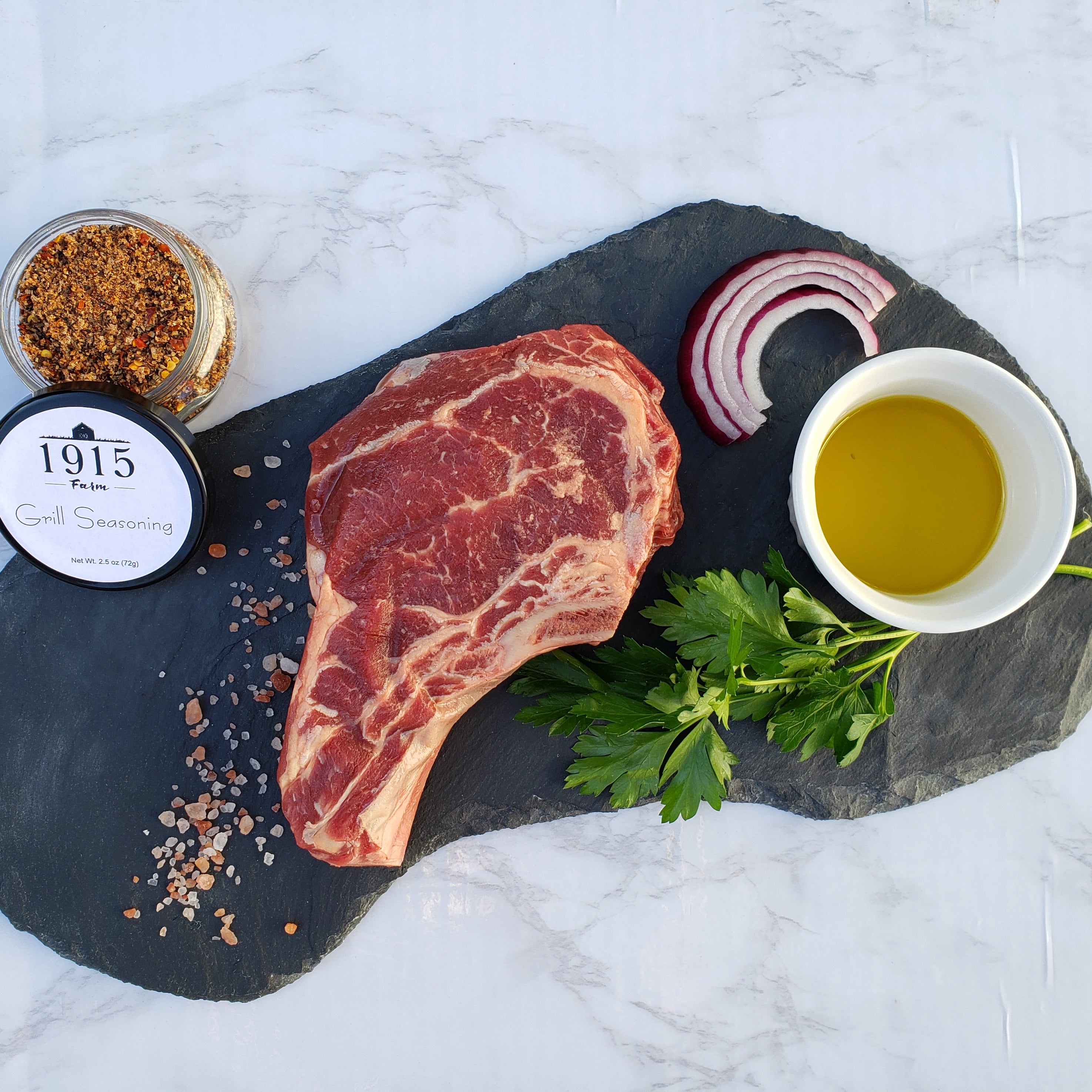 Texas Grass fed beef Ribeyes Meat Delivery from a Local Texas Farm