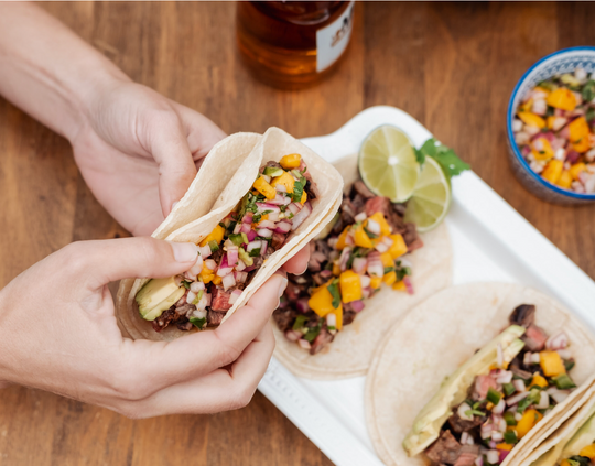 Grassfed Carne Asada Tacos with Mango Salsa Recipe