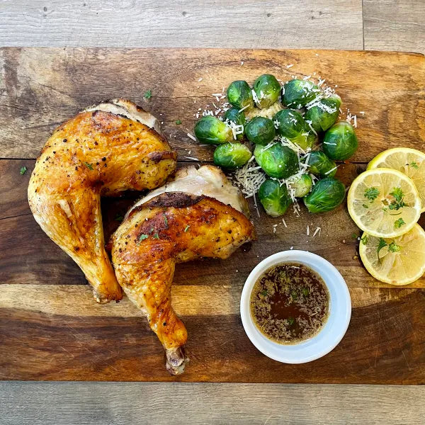 Air Fryer Pasture Raised Lemon Chicken Leg Quarters Recipe 1915 Farm