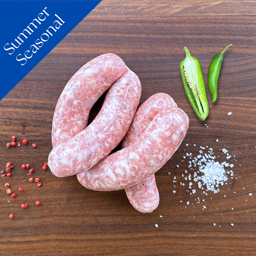 Jalapeño Cheddar Pork Sausage