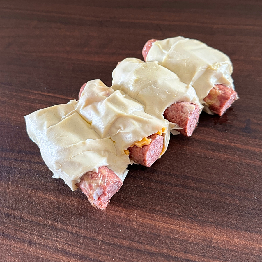 Pasture Raised Pigs in a Blanket (Beef & Pork Hot Dog Wrapped in Buttery Pastry)