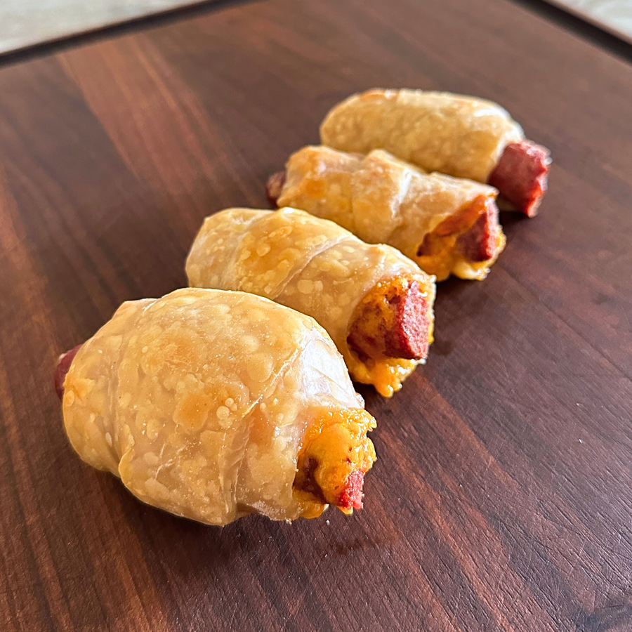 Pasture Raised Pigs in a Blanket (Beef & Pork Hot Dog Wrapped in Buttery Pastry)
