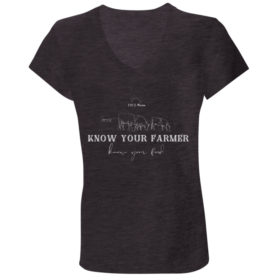 1915 Farm Know Your Farmer V-Neck T-Shirt