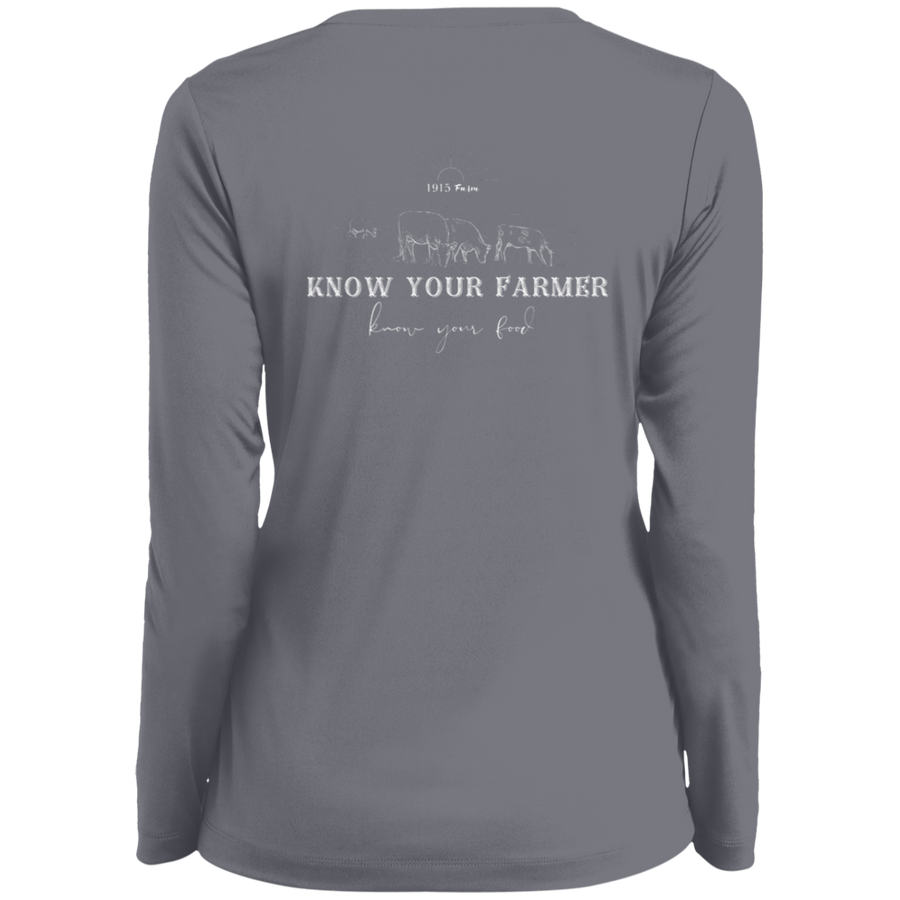 1915 Farm Know Your Farmer V-Neck Long Sleeve