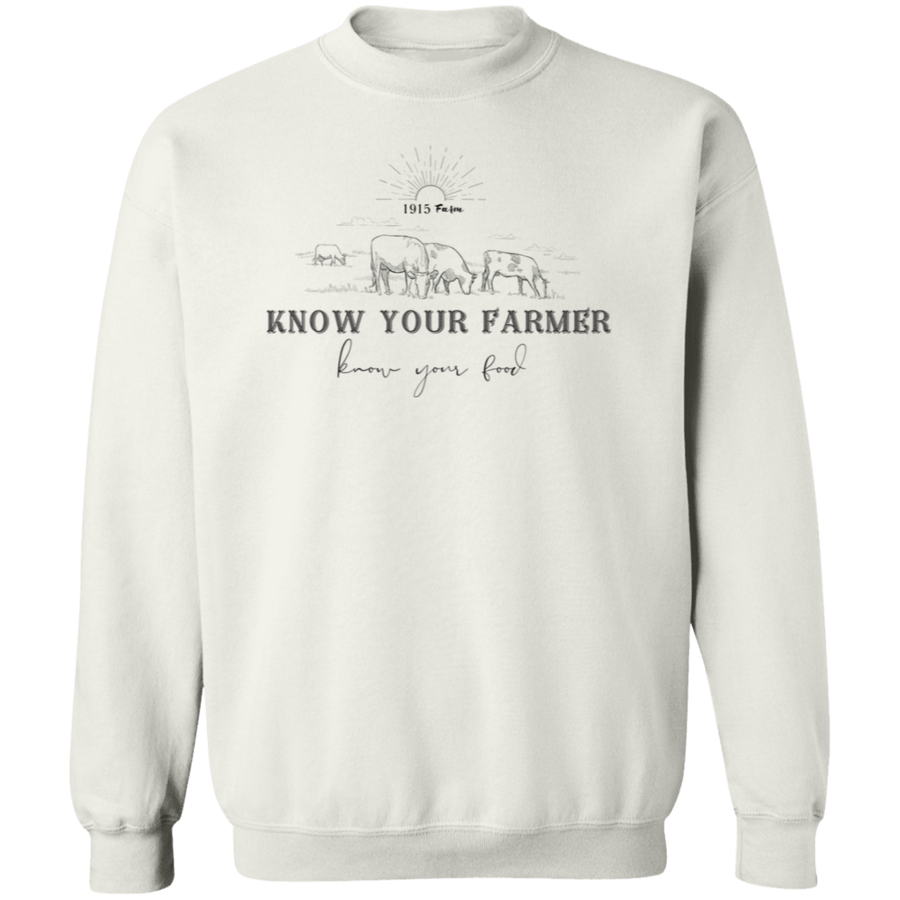 1915 Farm Know Your Farmer Crewneck Sweatshirt