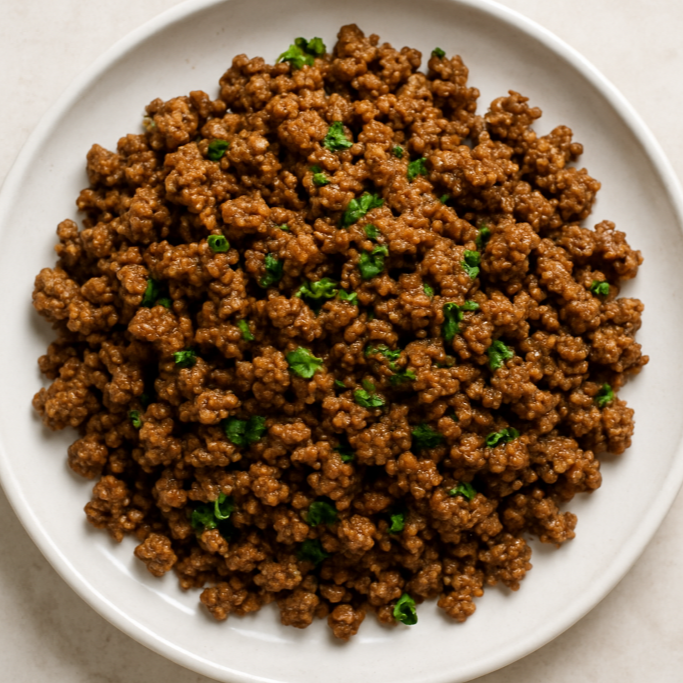 ground beef plate