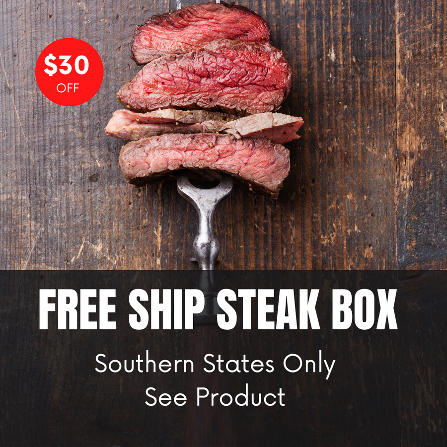 Grassfed Beef Steak Box - Free Shipping in Southern States!